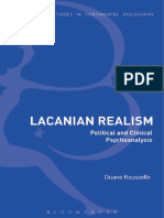 Duane Rousselle Lacanian Realism Political and Clinical Psychoanalysis PDF