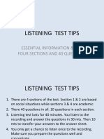 Listening Test Tips 1