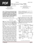 8 Bit Microprocessor Using VHDL: Pallavi Deshmane, Maithili Lad & Pooja Mhetre Sharan Kumar