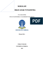 Makalah Pendidikan Anak Tunanetra