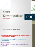 Spirit Kewirausahaan