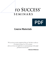 Yes To Success Seminar Course Materials