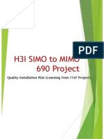 Quality Installation Risk ( (VSWR and Crossfeeder) For 690 Project (Bahasa Version) PDF