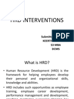 HRD Interventions (Keerthana)