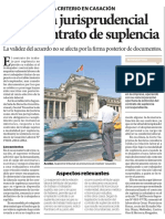 Doctrina Jurisprudencial Sobre Contrato de Suplencia PDF