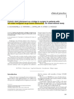 37 Colonic Stent Placement As A Bridge To Surgery in Patients With Left-Sided Malignant Large Bowel Obstruction. An Observational Study