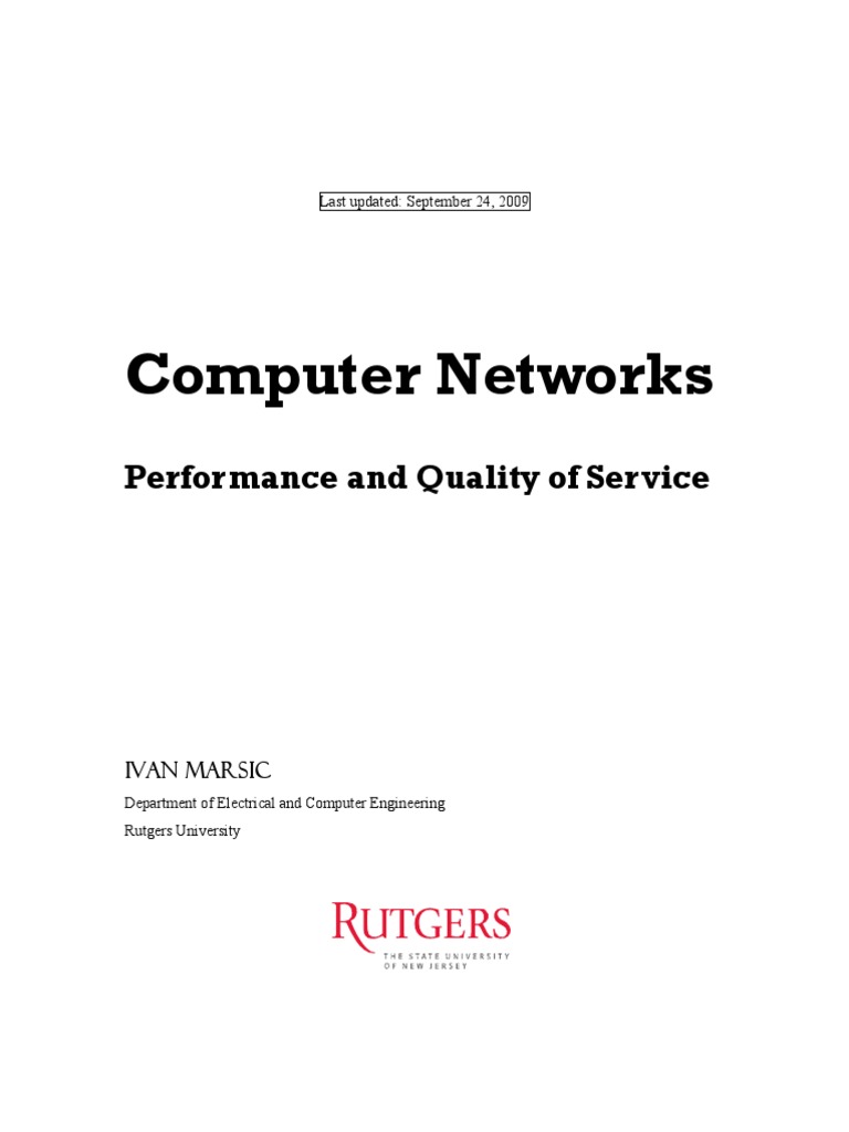 Computer Networks: Performance & QoS | PDF | Duplex (Telecommunications ...