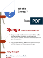 What Is Django?: By: Madhu Singh (PGT Computer Science) DPSG, Meerut Road