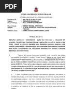 Ri -0001148-20.2015.8.05.0256 -Voto Ementa Cível Ação de Cobrança Nulidade Da Citação Retorno Dos Autos Prov