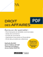  Partiels blancs Semestre 2, 2019 - Droit Des Entreprises en Difficulté - Collection CRFPA