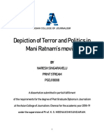 Depiction of Terror and Politics in Mani Ratnam's Movies