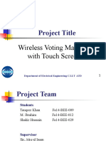 Project Title: Wireless Voting Machine With Touch Screen