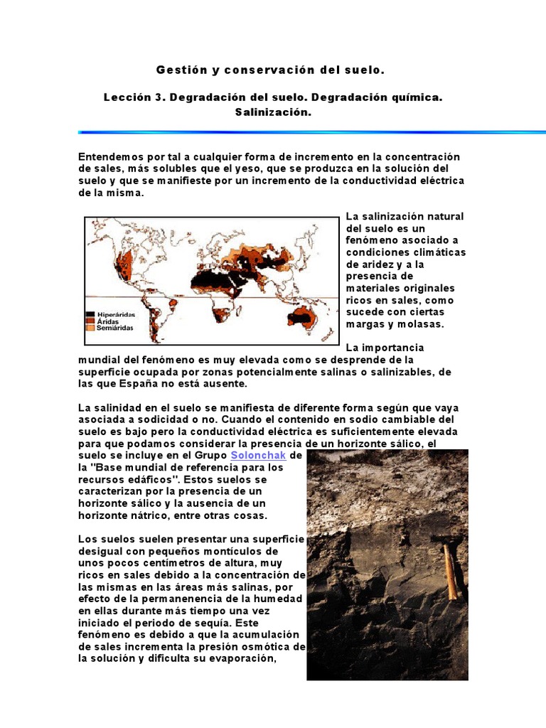 Gestión y Conservación Del Suelo | PDF | Riego | Agua subterránea, image size:768x1024