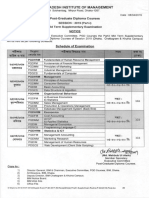 PGD-2019 Part-I Mid Term Supplementary Exam Schedule