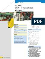 Safety relay automatic or manual reset