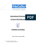 IFSP Guideline on Doping Final Version 5-11-2004