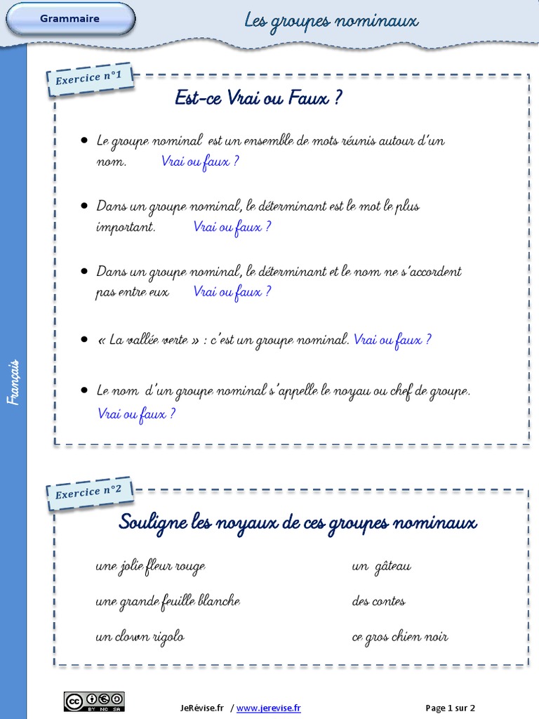 Exercices Accord Groupe Nominal Ce2 exercices-groupe-nominal (2).pdf
