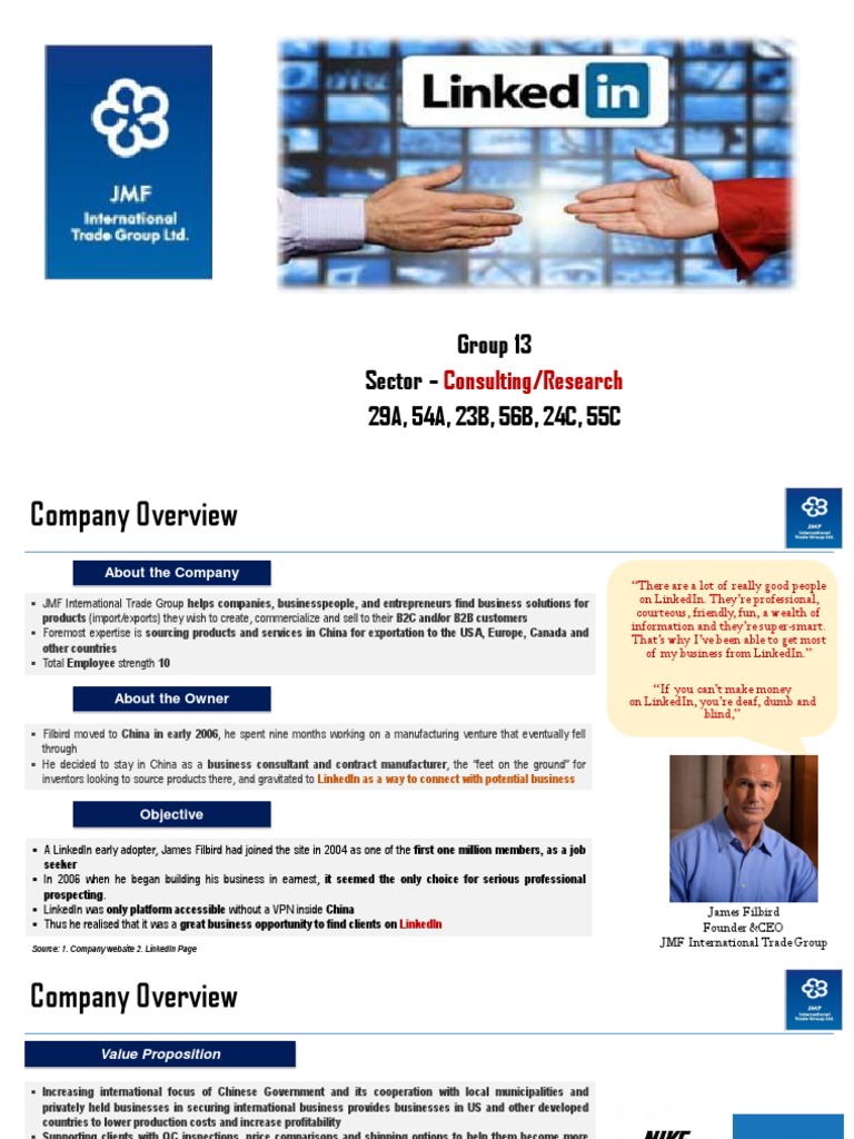 Leveraging LinkedIn for Global Trade Success | PDF | Linked In | Retail