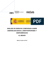 Análisis de Derecho Comparado Sobre Ciberdelincuencia, Ciberterrorismo y PDF