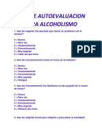 Test de Autoevaluacion para Alcoholismo