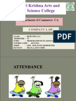 Memorandum of Association Key Elements