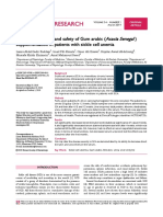 Biochemical Effects and Safety of Gum Arabic (Acacia Senegal) Supplementation in Patients With Sickle Cell Anemia.