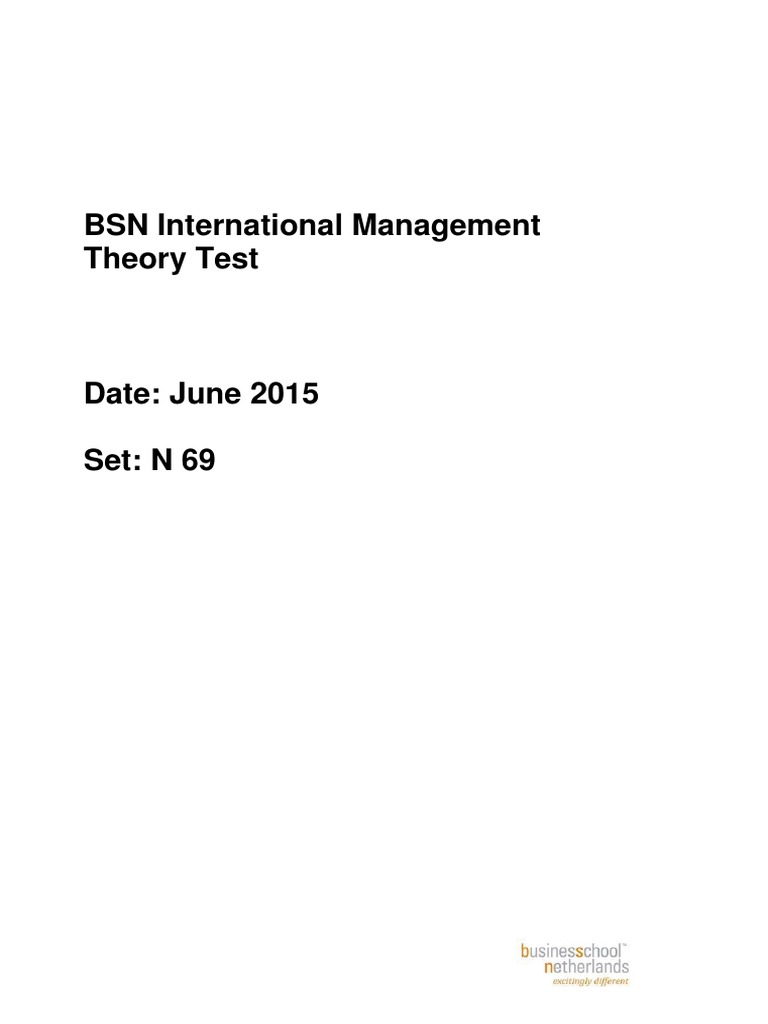 IntM Theory Test v1506 Overview | PDF | Learning | Theory