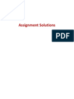 Assignment -1 Solutions