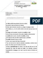 Evaluación Del Cuento y La Fábula 3 BASICO