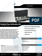 Technical Specifications Variflow - Calibrador de Flujo Variable