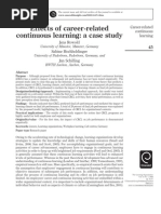 Effects of Career-Related Continuous Learning