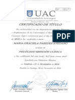 Certificado Titulo