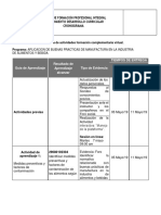 Cronograma de Actividades CV