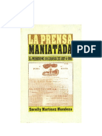 La Prensa Maniatada. El Periodismo en Chiapas, de Sarelly Martínez