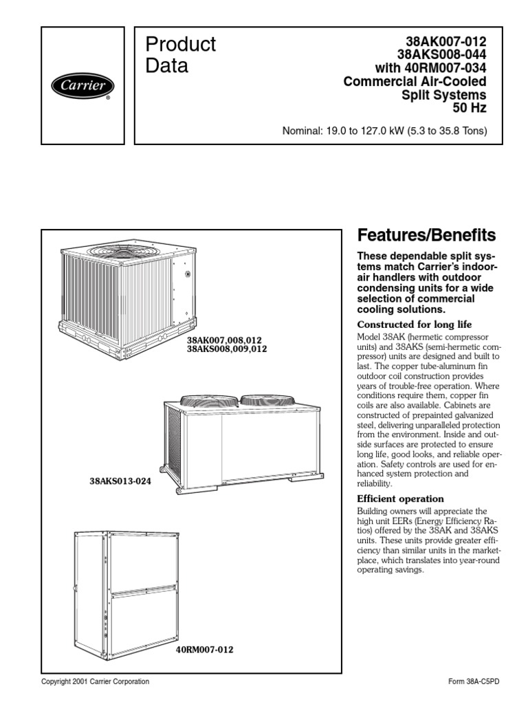 CARRIER 38AK MANUAL visual data 6
