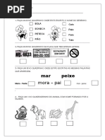 02 Avaliação Diagnóstica Para Início Do Ano Letivo 3º Ano