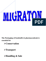 Migration From MAterials in Contact With Food Stuffs