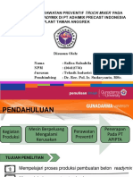 Mempelajari Perawatan Preventif Truck Mixer Pada Produk Beton Readymix Di PT Adhimix Precast Indonesia Plant Taman Anggrek