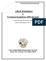 Medical Attendance: Treatment Regulations 2000 (Revised)