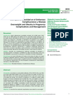 Sobrepeso y Obesidad en El Embarazo: Complicaciones y Manejo Overweight and Obesity in Pregnancy: Complications and Management