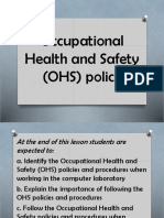 Occupational Health and Safety (OHS) Policy