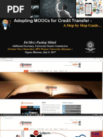 Adopting Moocs For Credit Transfer - : A Step by Step Guide