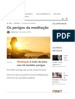 Os Perigos Da Meditação