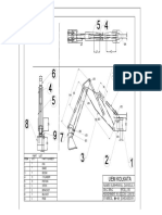 Hydraulic excavator diagram parts list