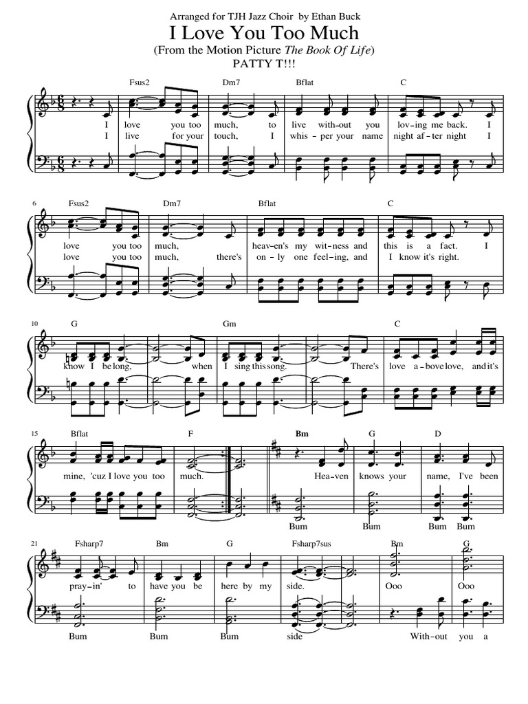 I Love You Too Much Updated | PDF