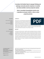 A Warning to the Brazilian Speech-Language Pathology and Audioloy Community About the Importance of Scientific and Clinical Activities in Primary Progressive Aphasia