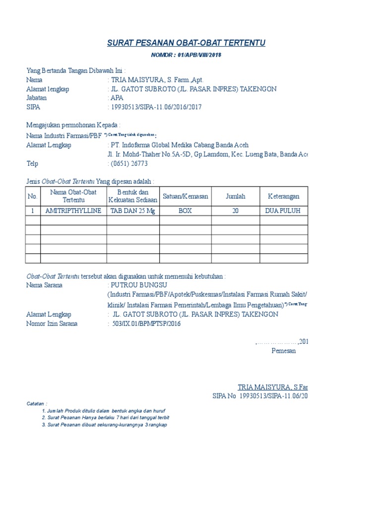 Biasanya apoteker akan memberitahukan kepada pembeli obat tersebut siapa dokter yang berhak memberikan resep obat sesuai.