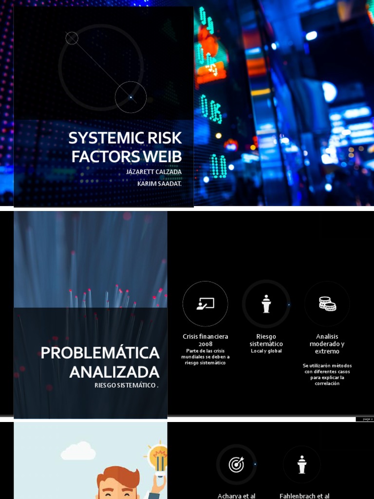 Systemic Risk Factors Weib | PDF | Ventas | Business