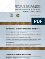 Contaminación de Suelos Por Líquidos y Sustancias Altamente Toxicos