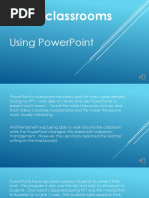 Ict in Classrooms: Using Powerpoint